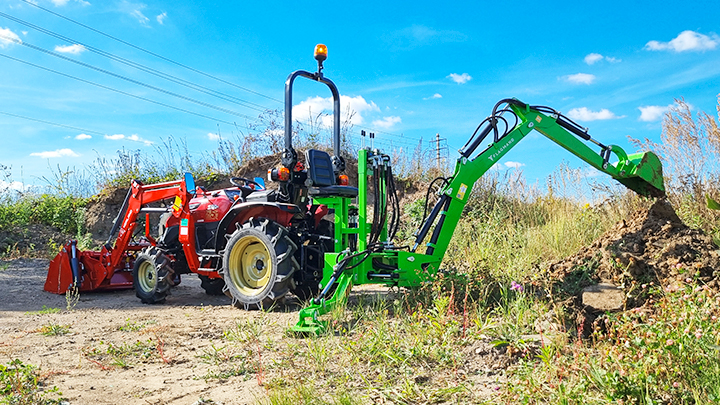 Обзор навесного экскаватора Flagman 36/1