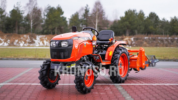 «Трактор Kubota | Кубота A211N-OP 9+3 (Kubota India) STD agri 7.00-12 / 8.3-20 (с ПСМ)» - фото 3